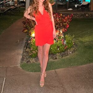 Chic Red Sleeveless Dress